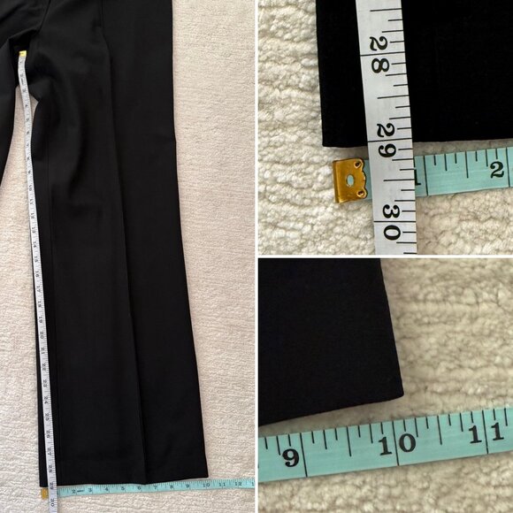Ann Taylor Pants Size 12 Black Wool Blend Classic Career Essentials Straight Leg - Picture 10 of 14